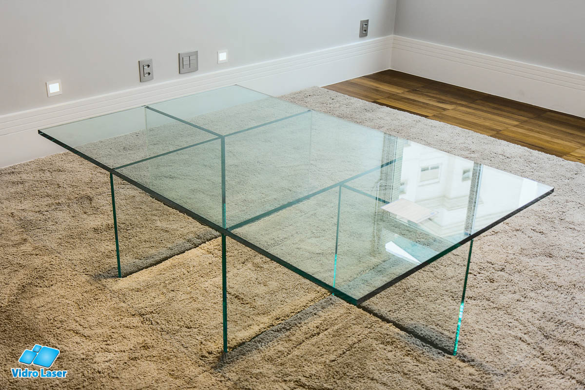 mesa de vidro para sala de estar