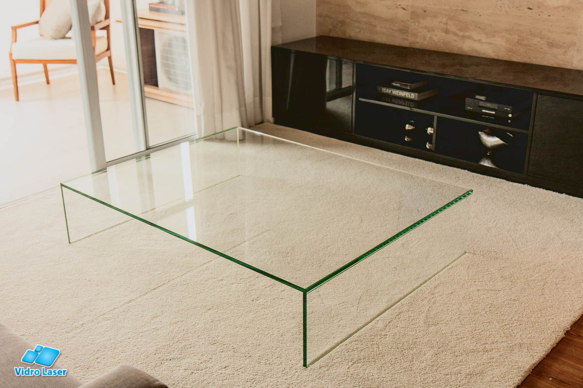 mesa de vidro para sala de estar