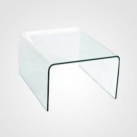 mesinha vidro curvo transparente