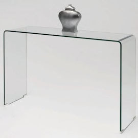 aparador vidro transparente curvo