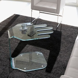 mao mesa vidro curvo recortado