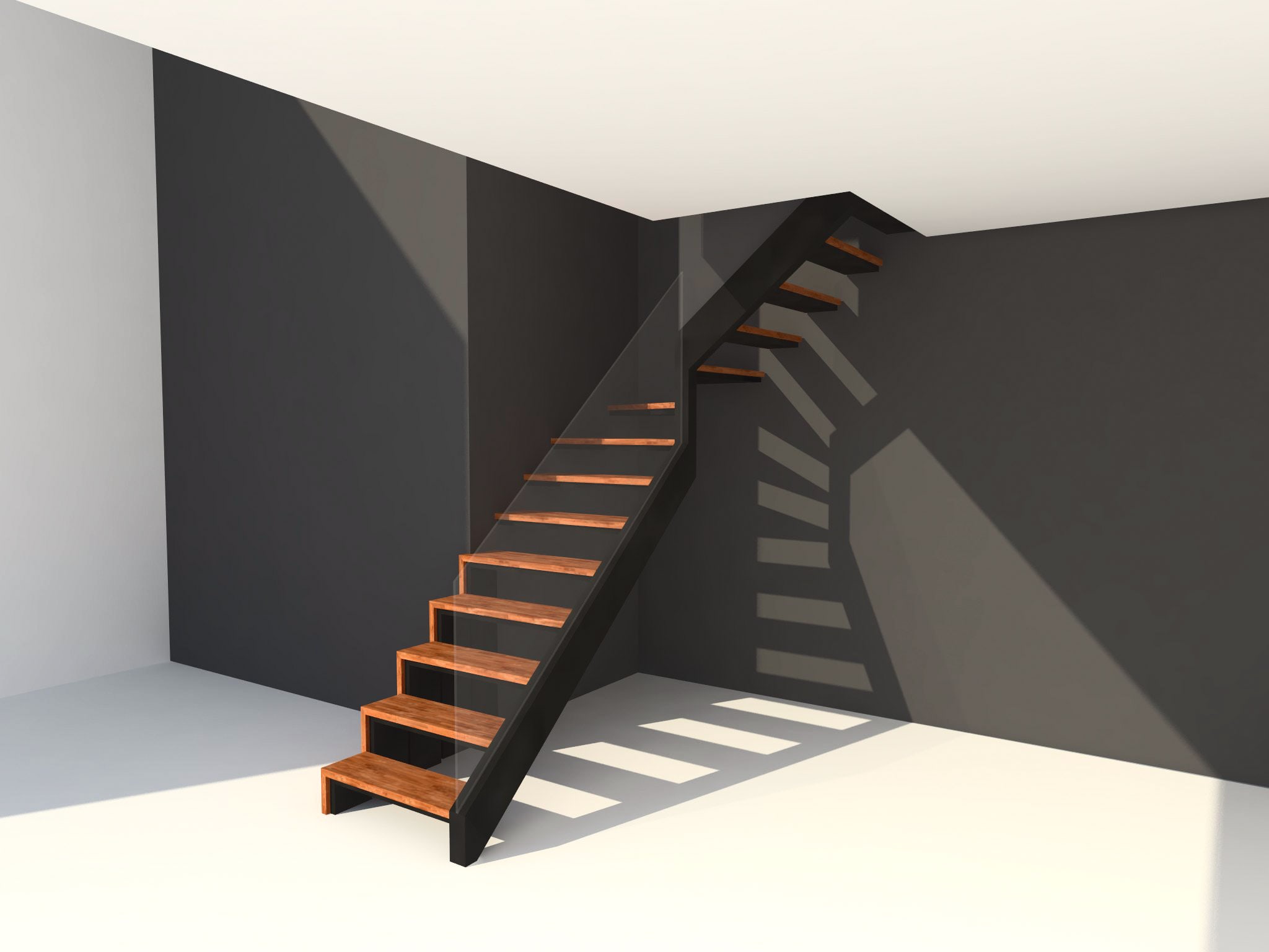 Visualização 3d de Escada