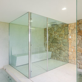 vidros para sauna residencial