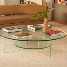 mesa vidro redonda dal fabbro casacor
