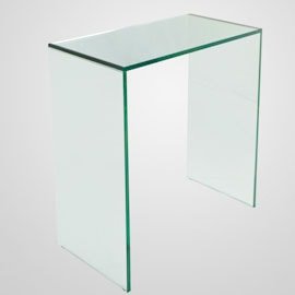 mesa aparador vidro transparente