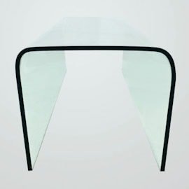mesa vidro curvo