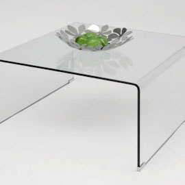 mesa centro vidro curvado